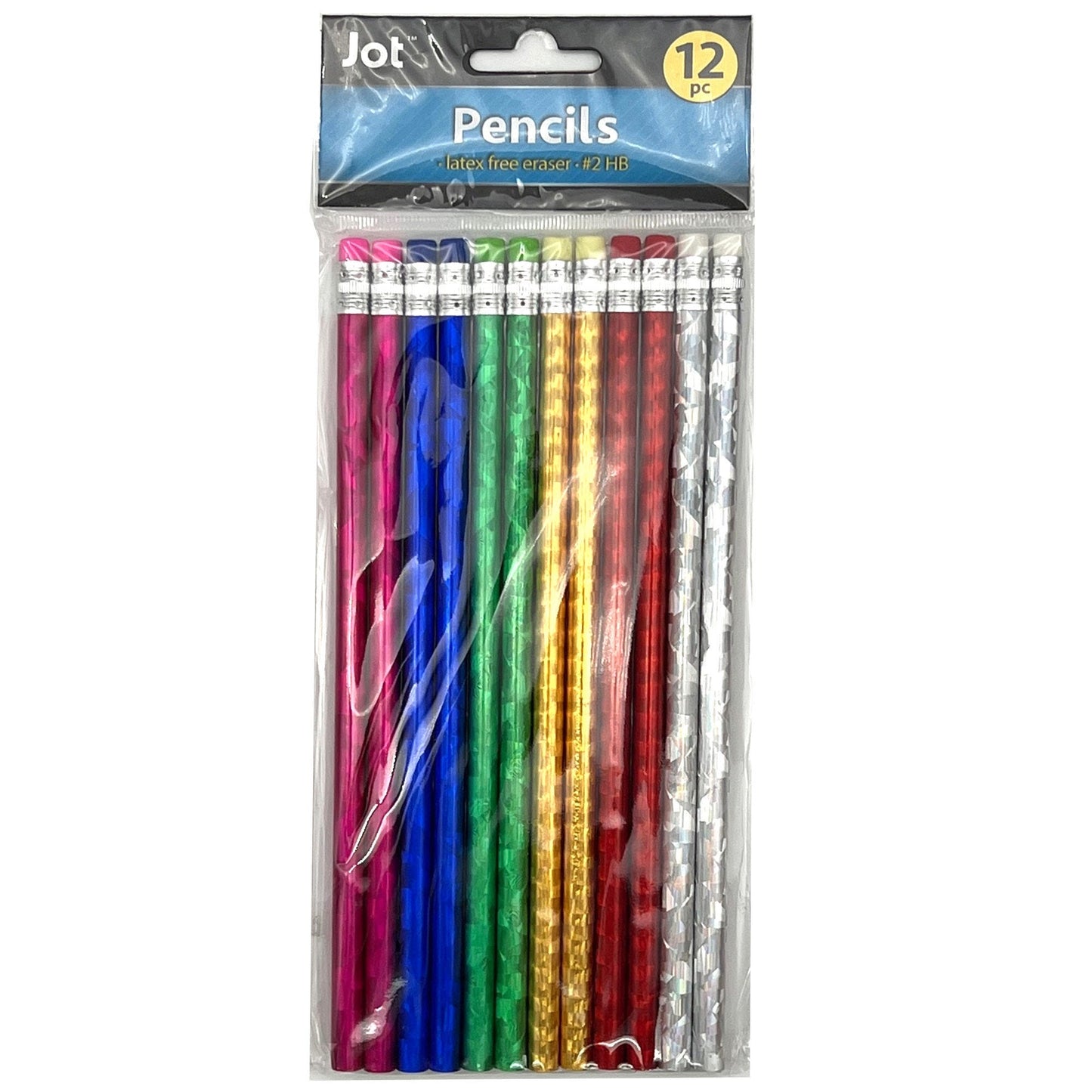 Jot 12 Pack #2 Pencils with Latex Free Erasers