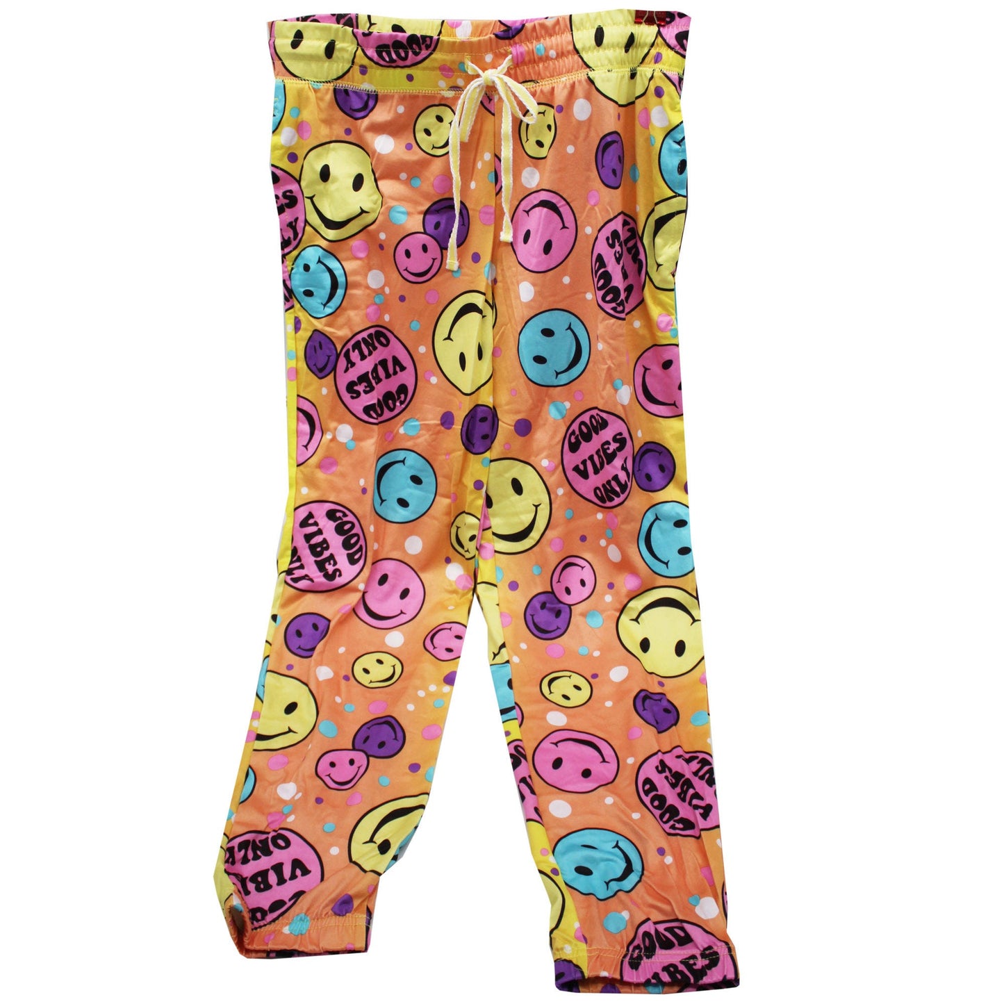 Ladies Good Vibes Only Themed Sleep Joggers with Pockets in Assorted Sizes