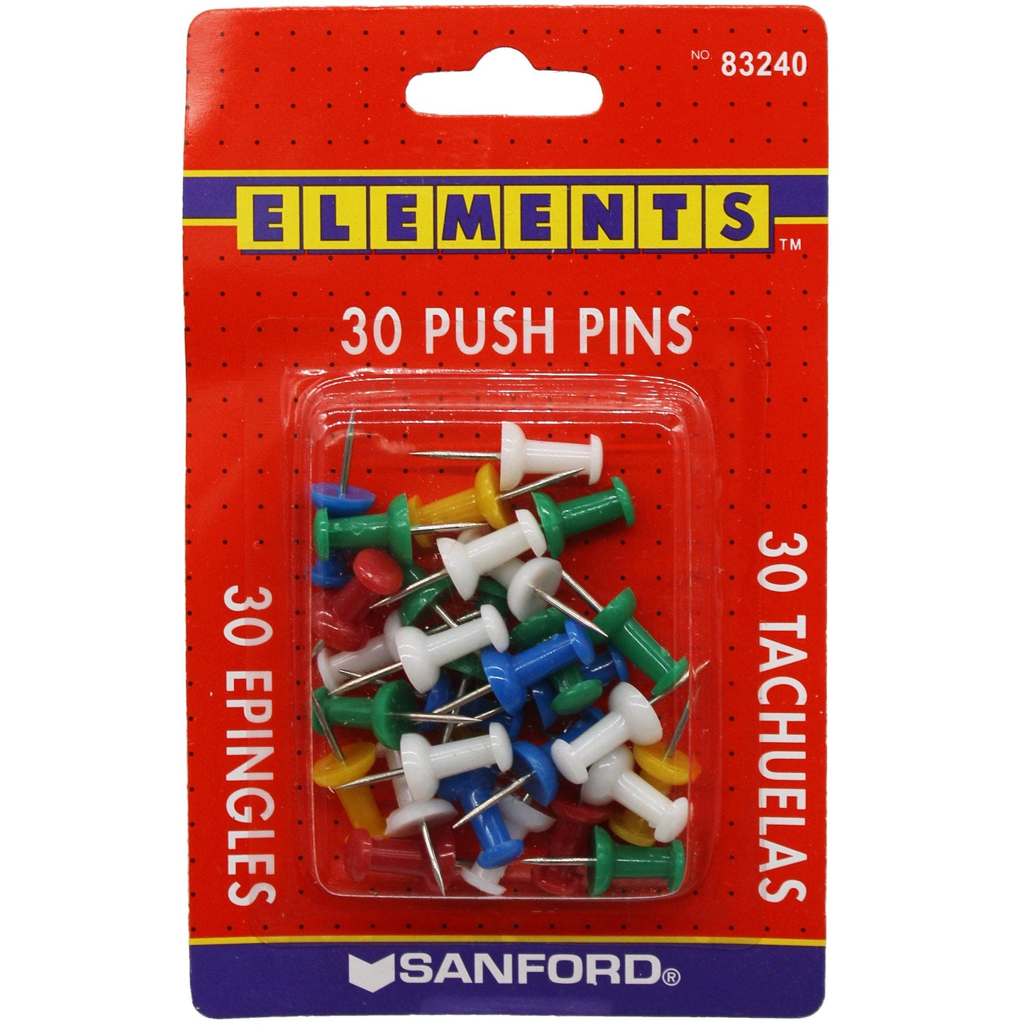 30 Count Sanford Push Pins