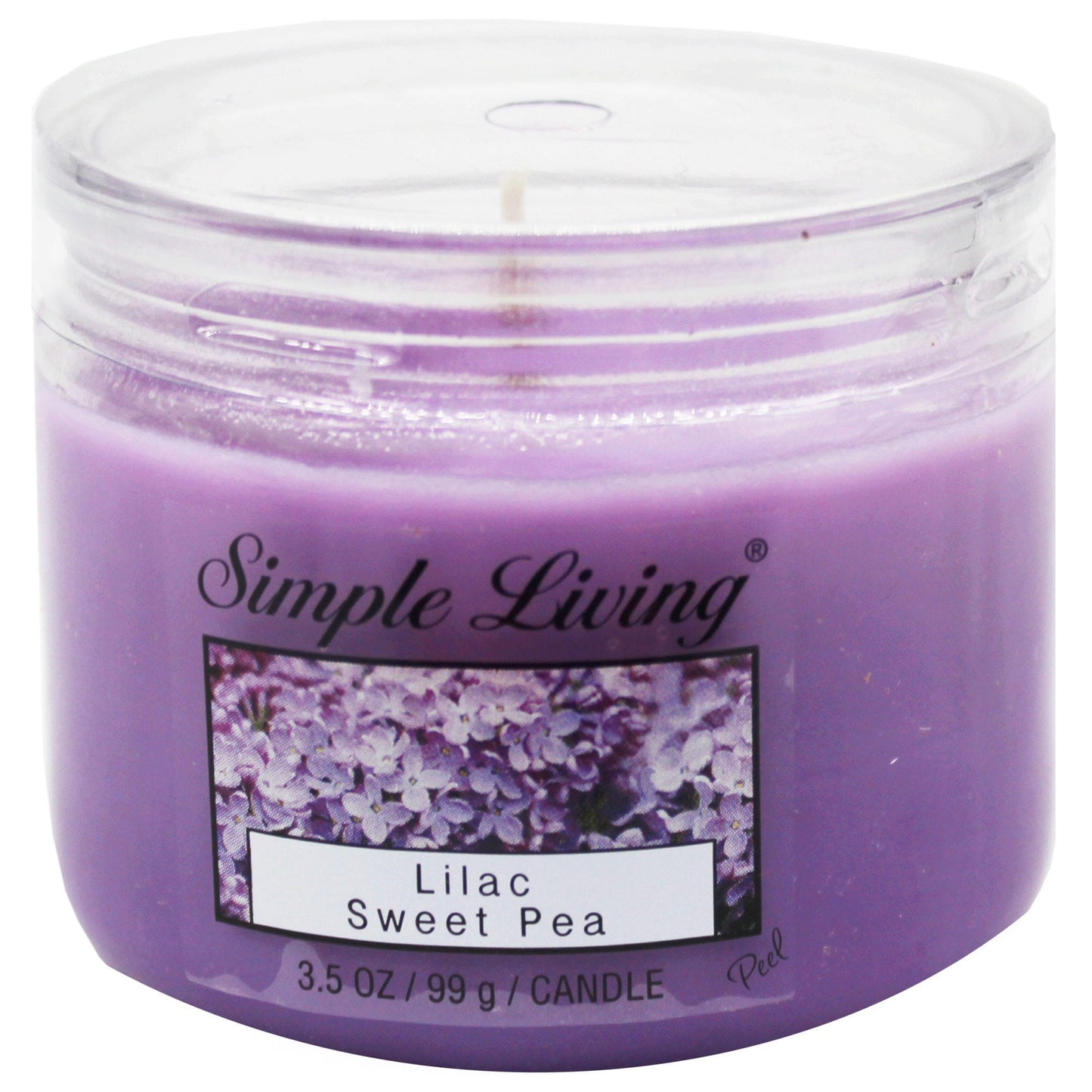 Simple Living 3.5OZ Lilac Sweet Pea Scented Candle