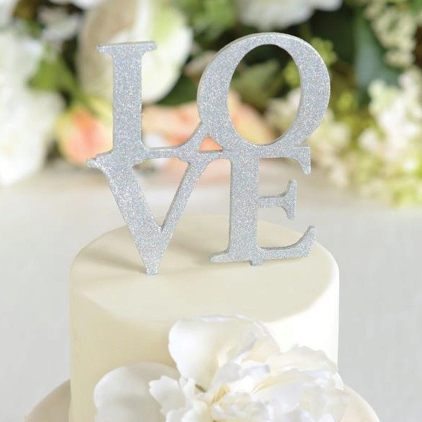 Glitter Love Cake Topper