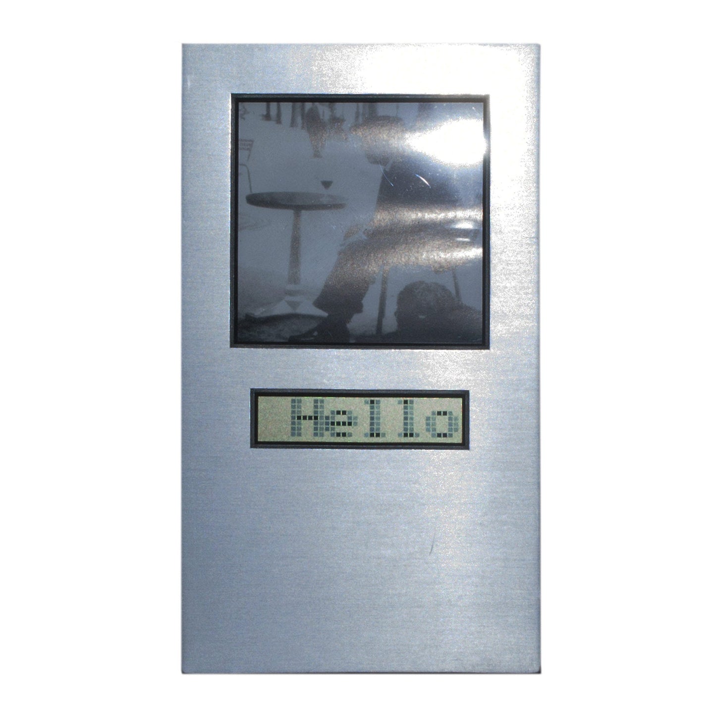 Metal Photo Frame Custom Banner Clock