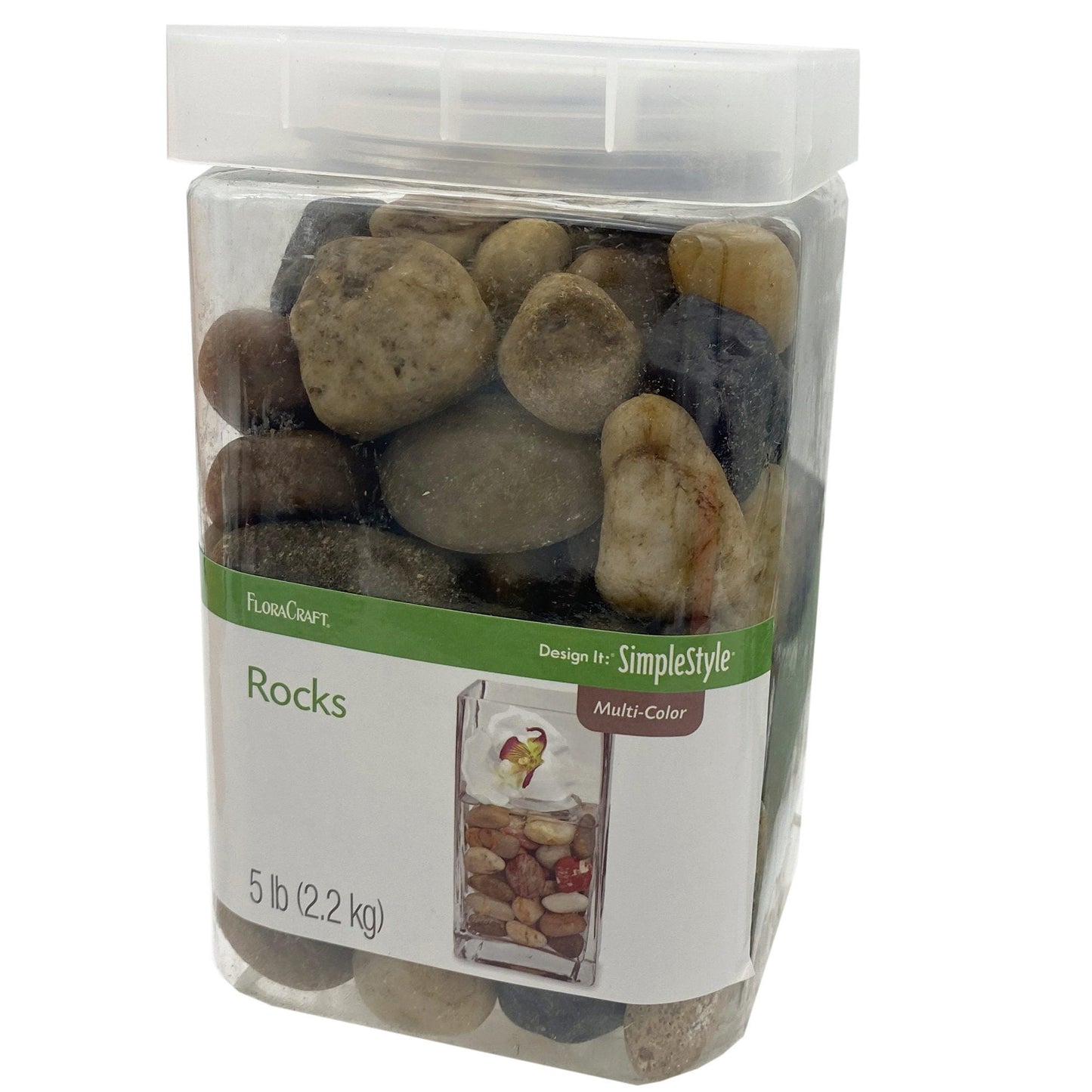 FloraCraft Multi-Color 5 lb Rocks in Canister