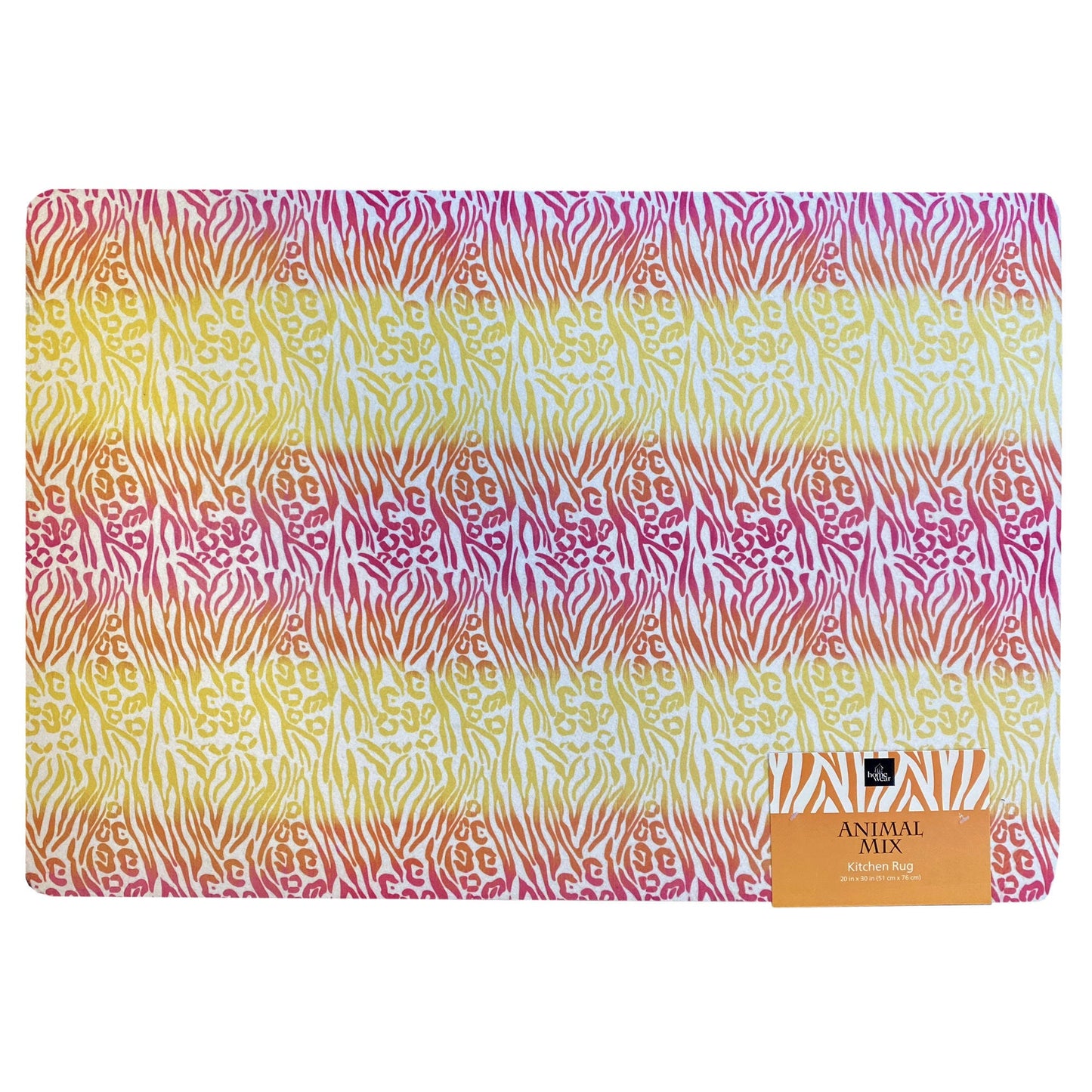 Homewear 20" x 30" Animal Mix Comfort Kitchen Rug