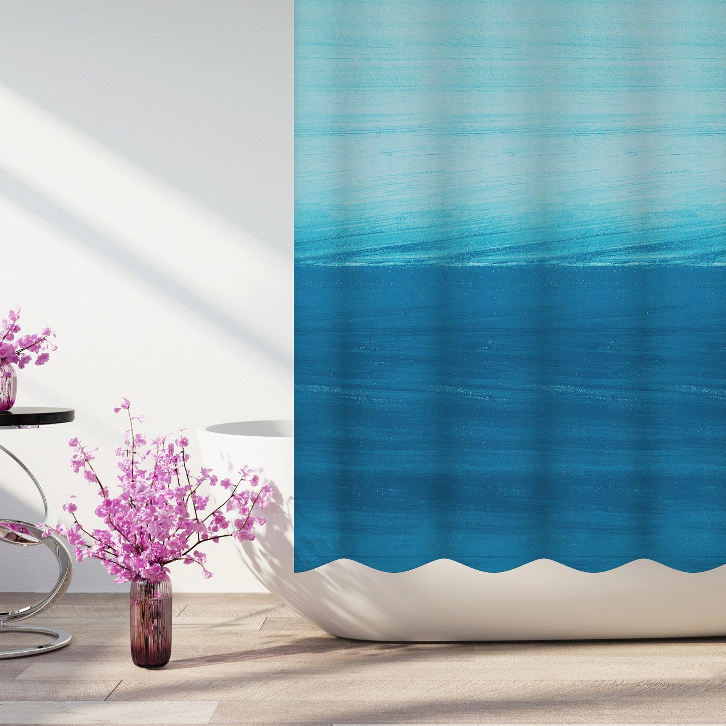 Bath Essentials 70" x 72" PEVA Ocean Bliss Shower Curtain