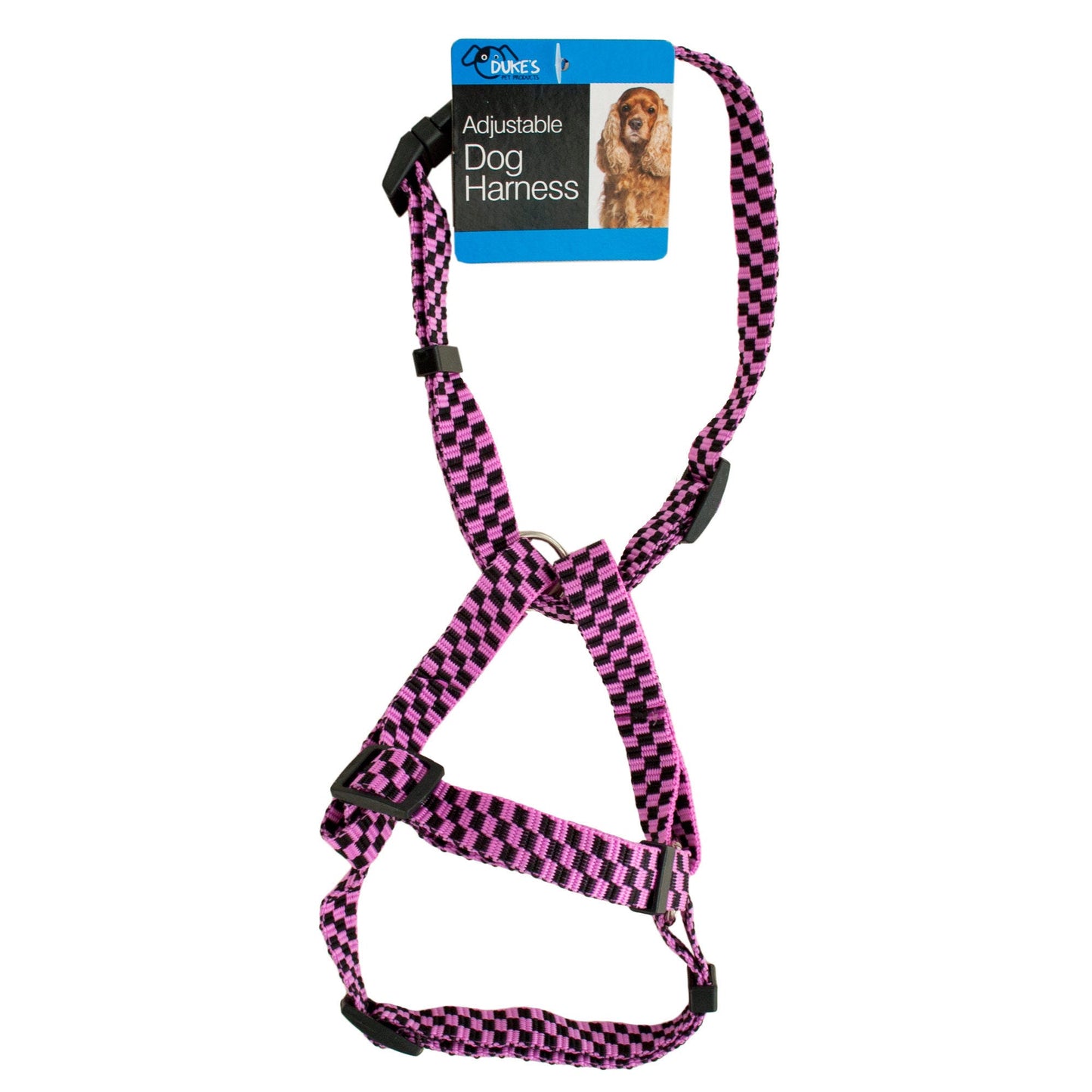 Fashion Pink Adjustable Nylon Dog Harness