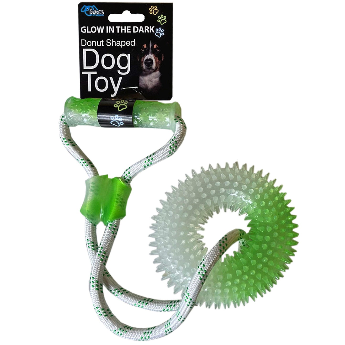 Glow in the Dark Donut Shaped Dog Toy
