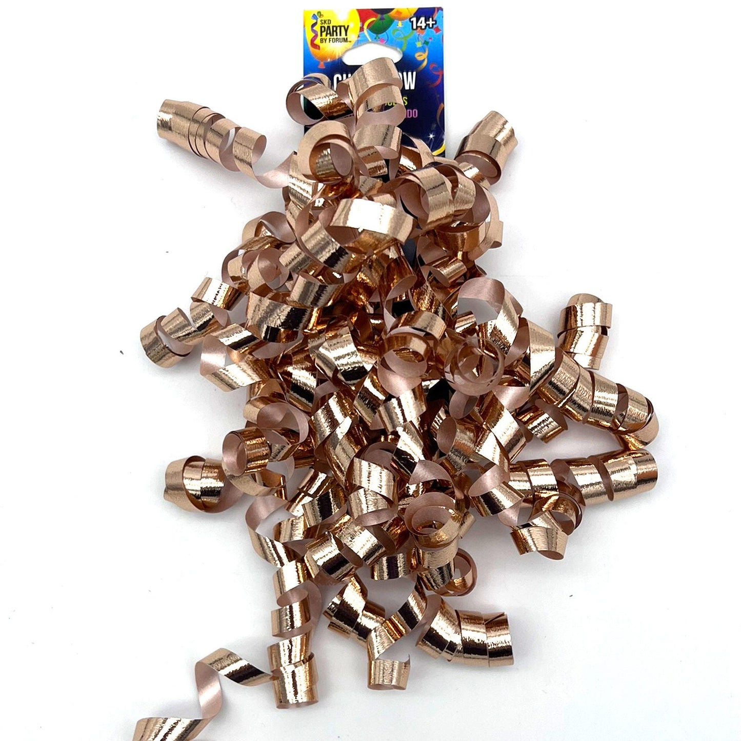 Rose Gold Curly Adhesive Gift Bow