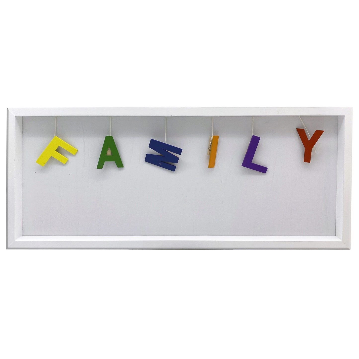 FAMILY Hanging Letters Picture Holder Wall Decor