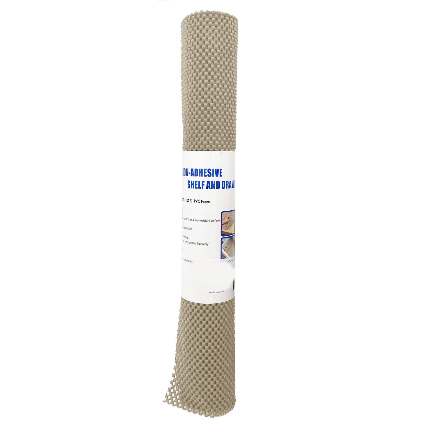 20" x 48" Grip Non Adhesive Shelf and Drawer Liner in Tan