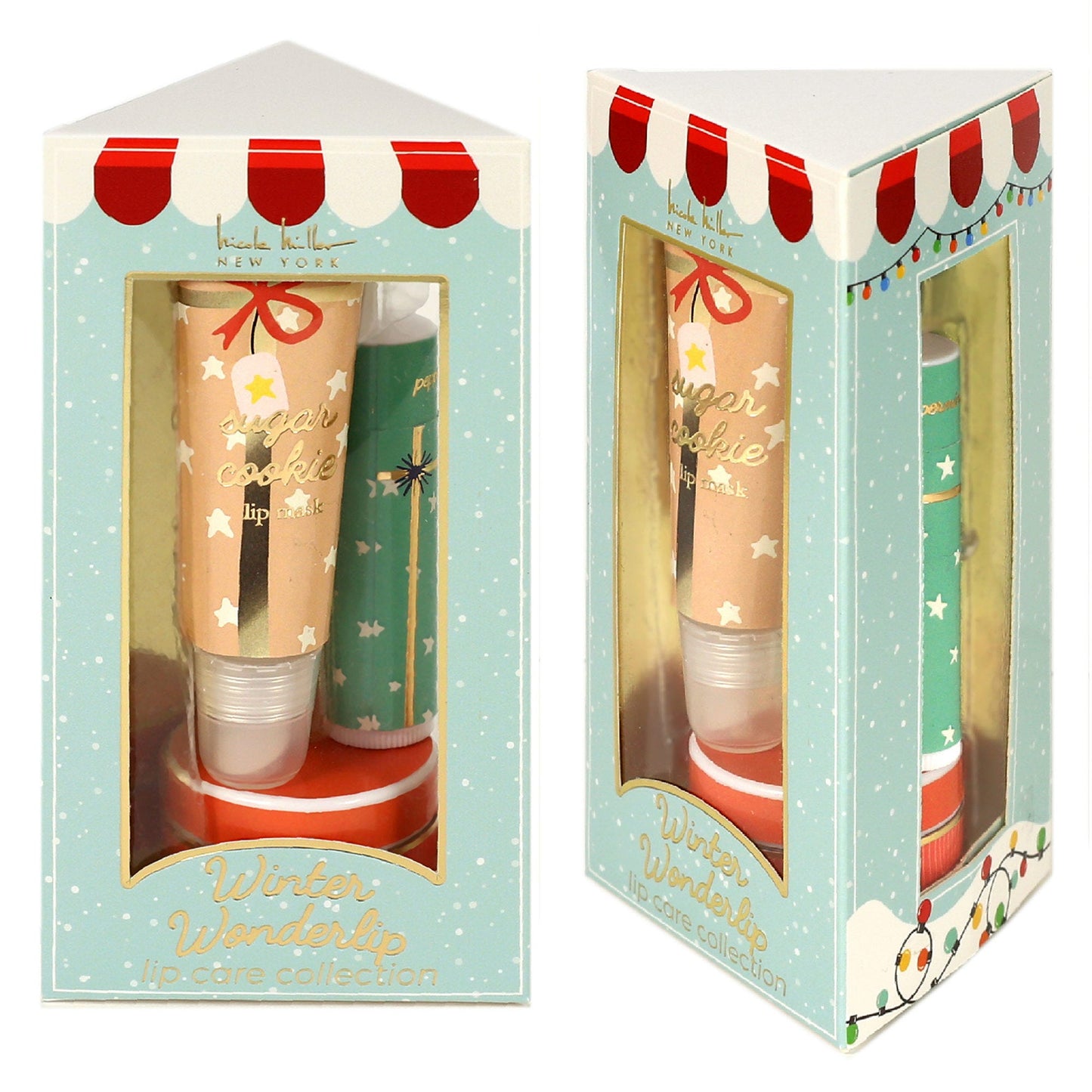 Aromafields Lip Care Collection with Sugar Cookie Lip Gloss, Lip Scrub & Peppermint Lip Balm
