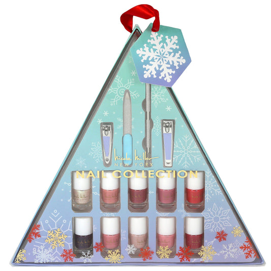 Nicole Miller Nail Polish Collection Set with 4 Nail Tools