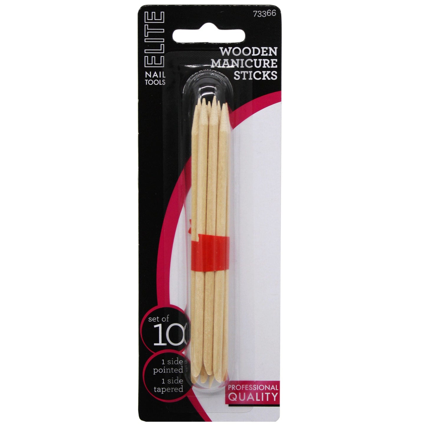 Elite Nail Tools Wooden Manicure Sticks 10 Pack