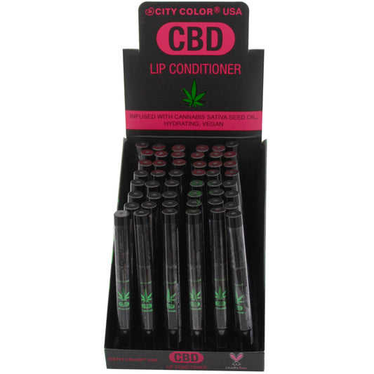 City Color CBD Lip Conditioner in Countertop Display