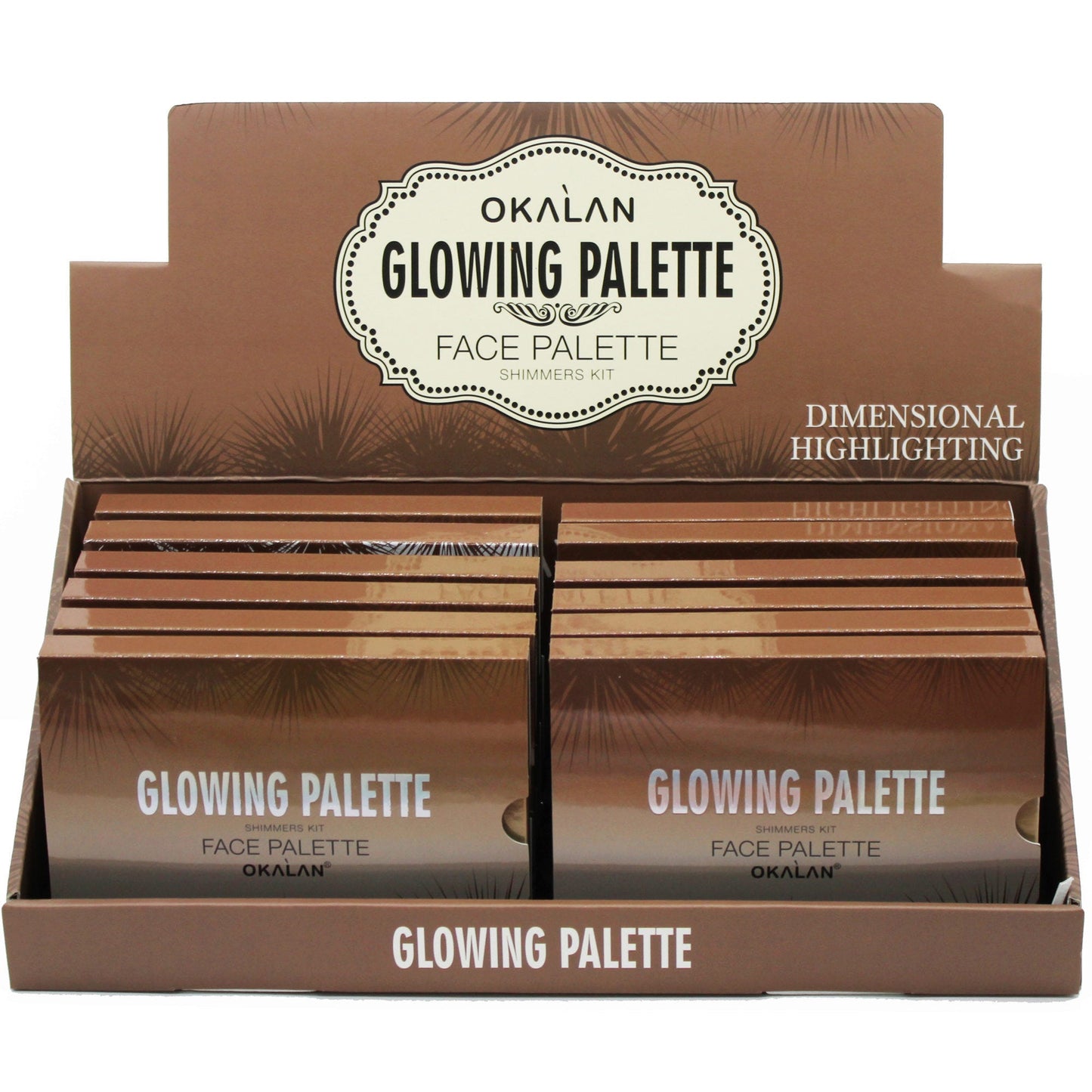 Glowing Dimensional Highlighting Palette in Countertop Display - Collection B