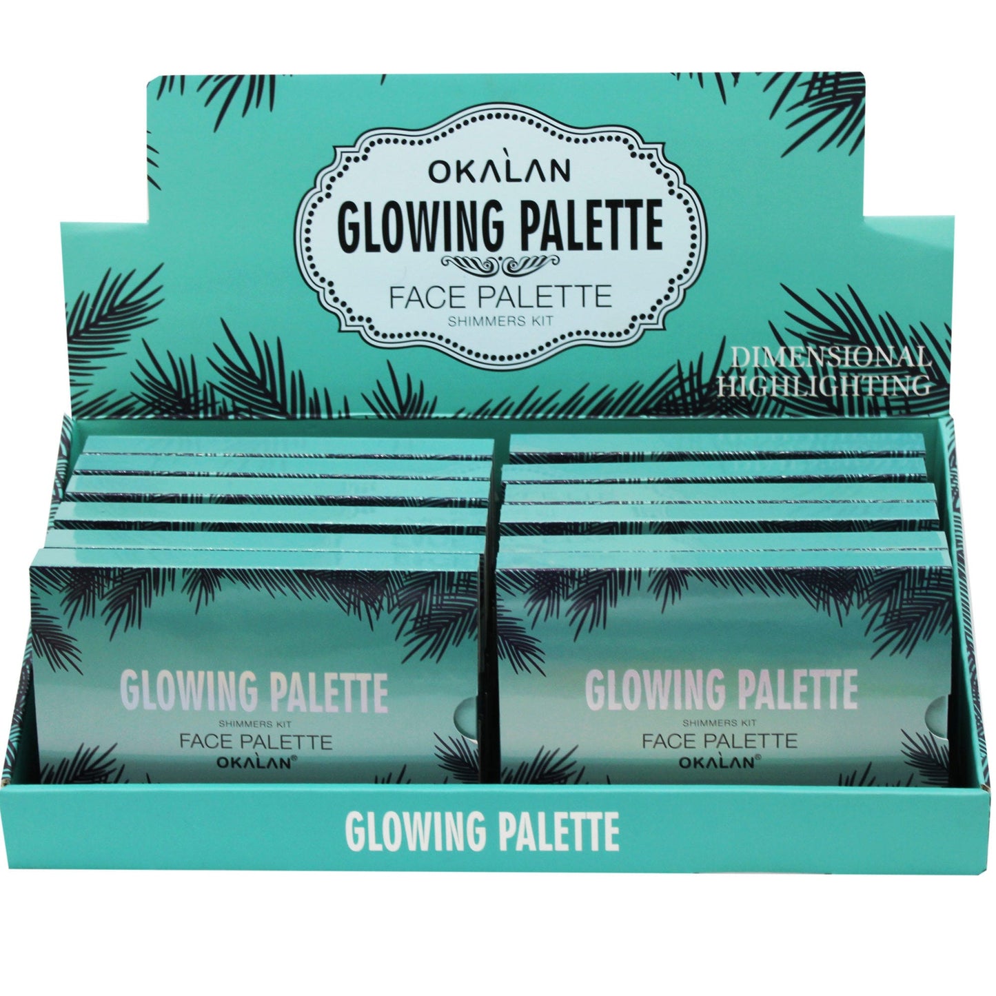 Glowing Dimensional Highlighting Palette in Countertop Display - Collection C