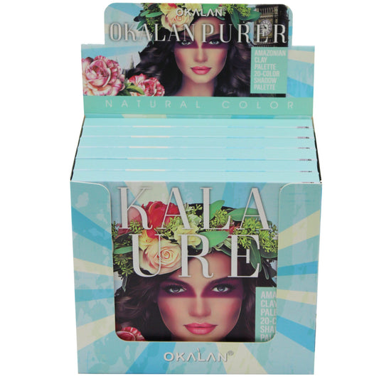 Okalan Purer 20 Color Eyeshadow Palette in Countertop Display