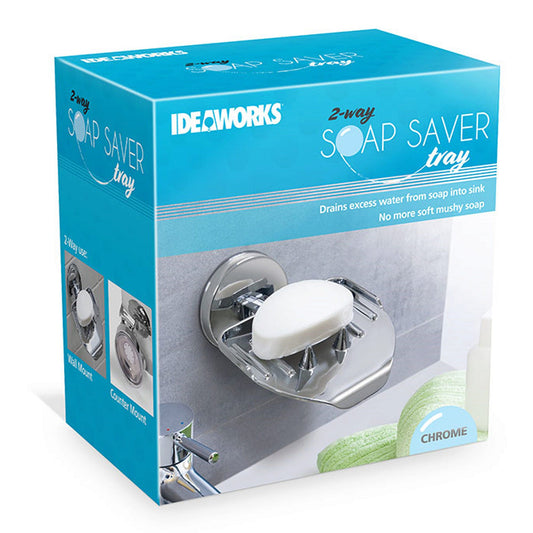 IdeaWorks 2-Way Soap Saver Tray in Chrome