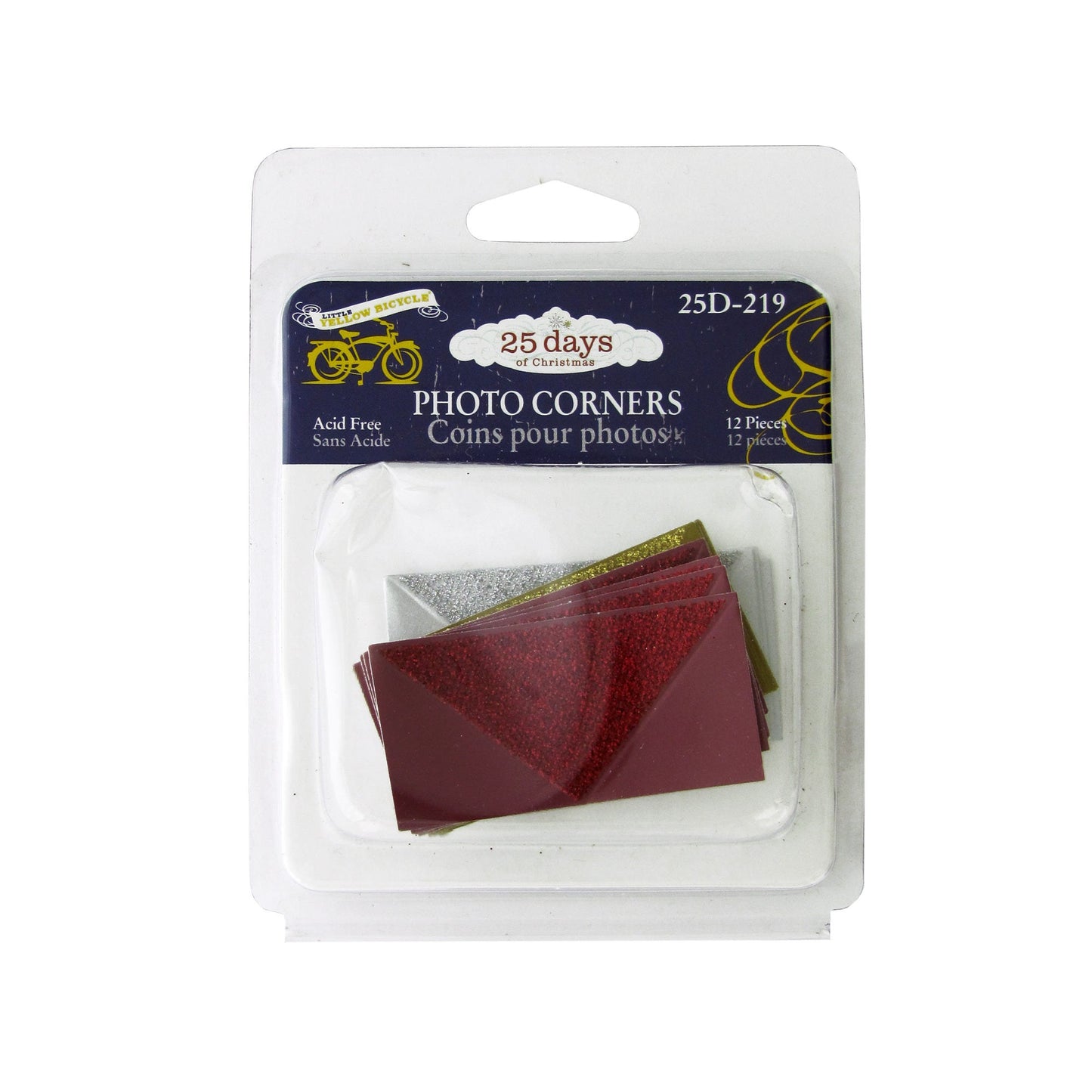 Christmas Glitter Photo Corners