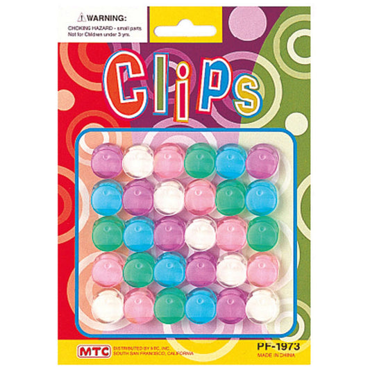 30 Piece 1/2 Inch Party Clips