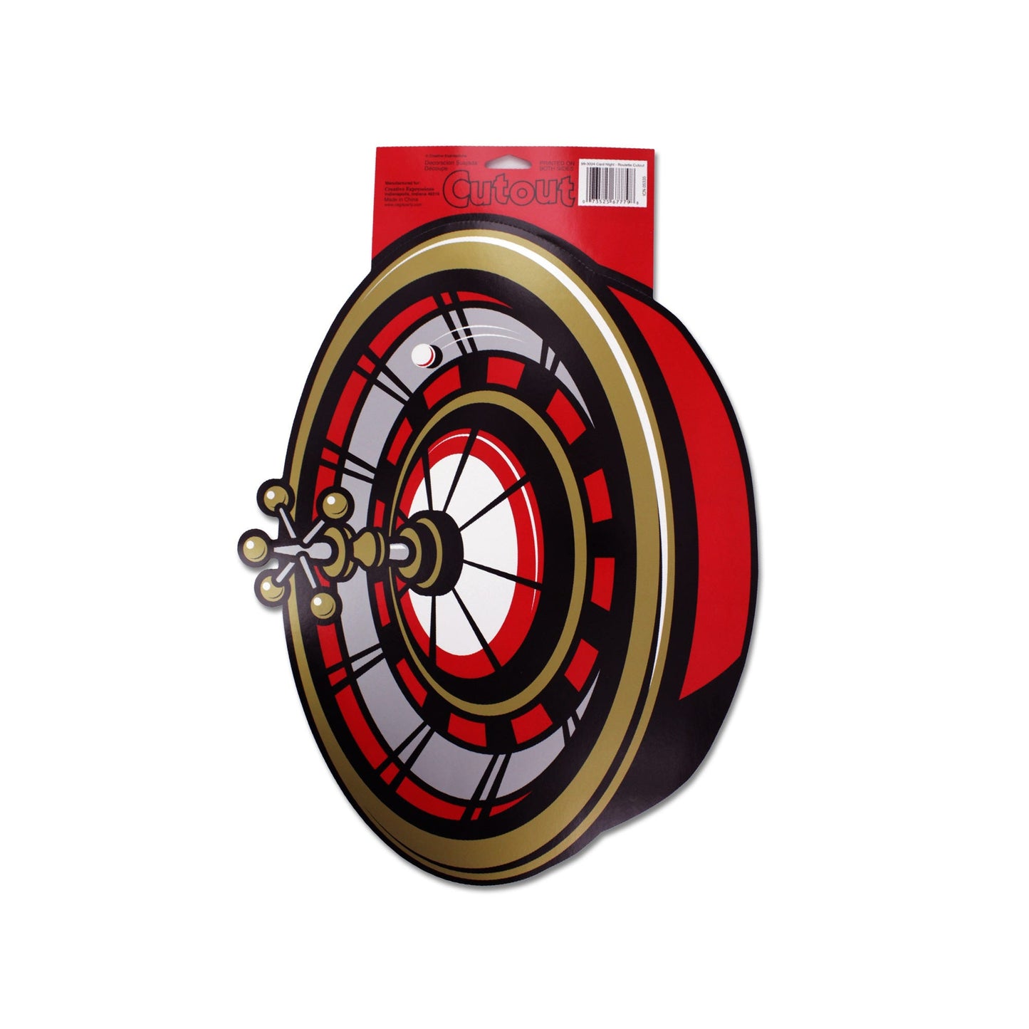 Roulette Wheel Cardboard Party Cutout