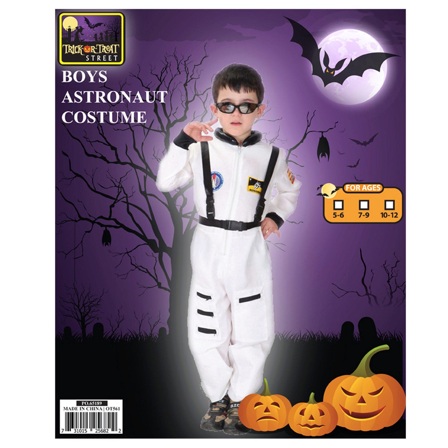 Boy Astronaut Jumpsuit + Belt Costume