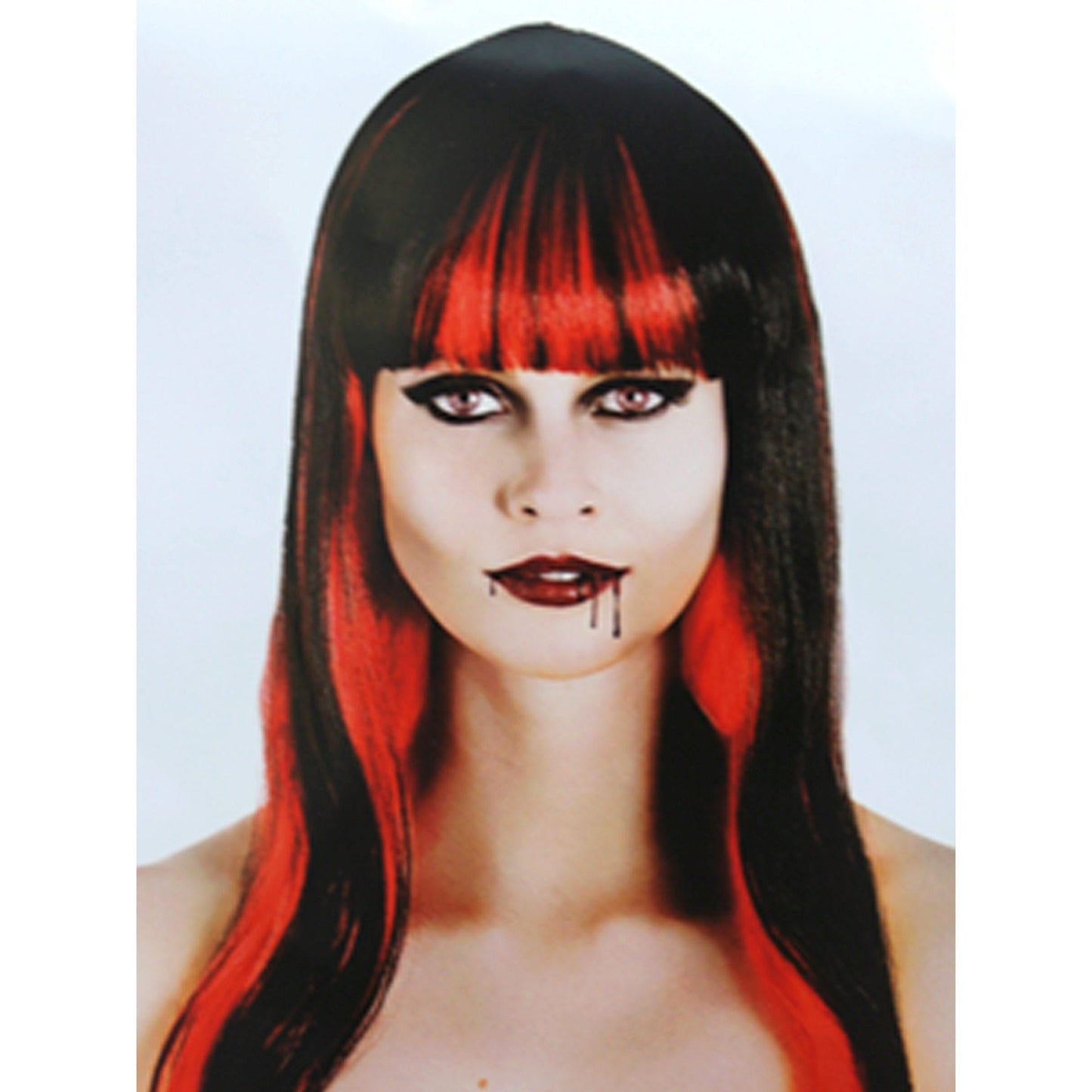 Vampire Red&Black Long Wig